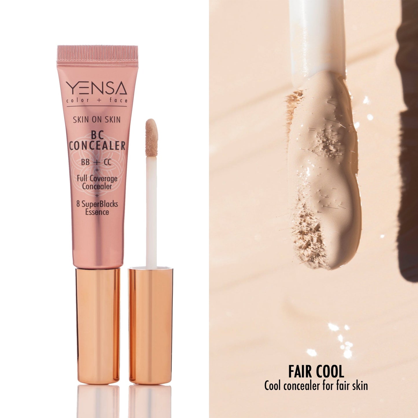 Yensa Skin On Skin BB + CC Full Coverage Hyaluronic Serum Concealer - Aesthetics By Kell