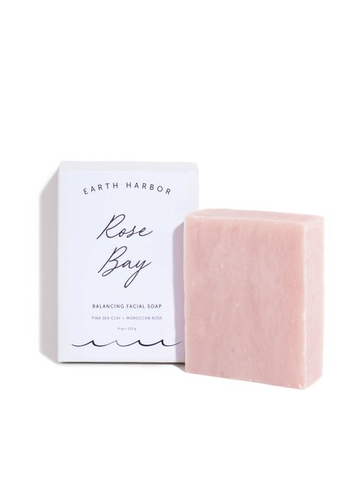 Earth Harbor Rose Bay Facial Soap: Pink Sea Clay + Rose - Aesthetics By Kell