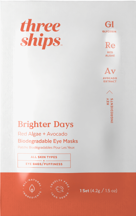 Three Ships Brighter Days Biodegradable Eye Mask - 1 Set - Aesthetics By Kell
