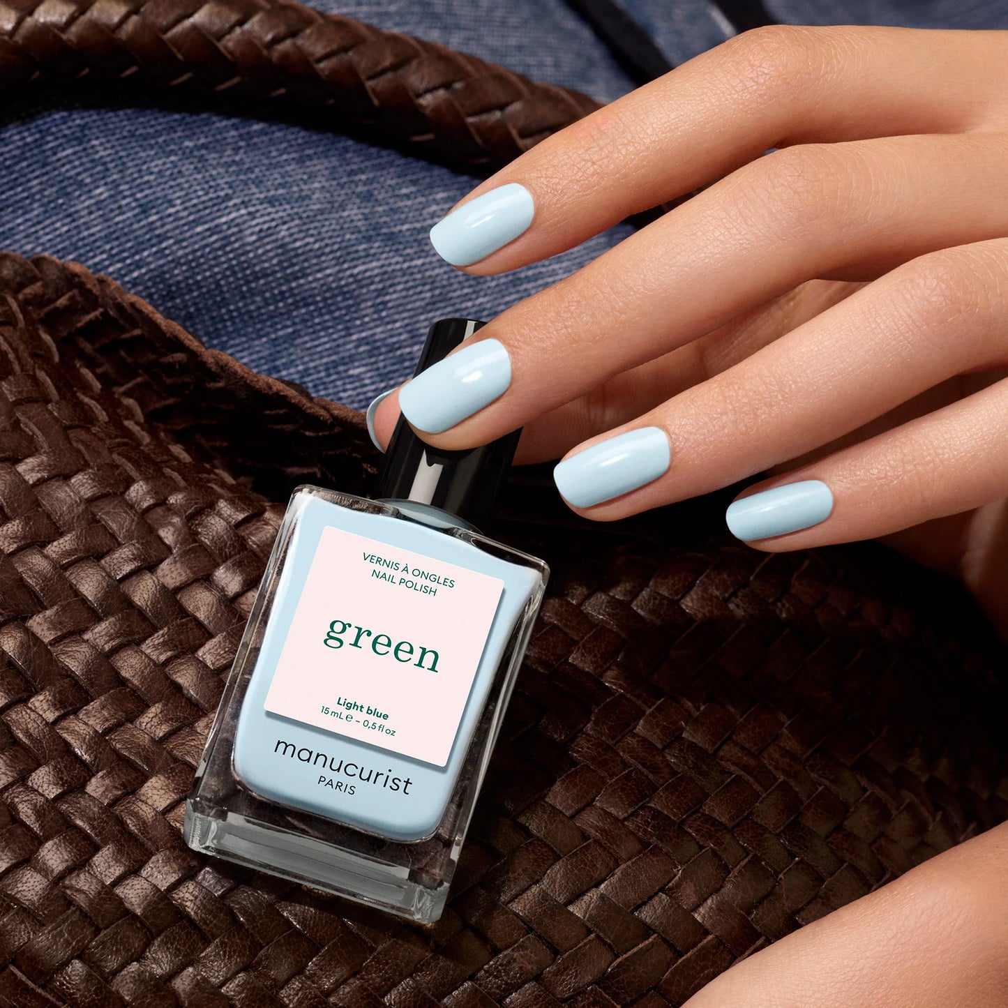 Manucurist Green™ Natural Nail Polish | Light Blue
