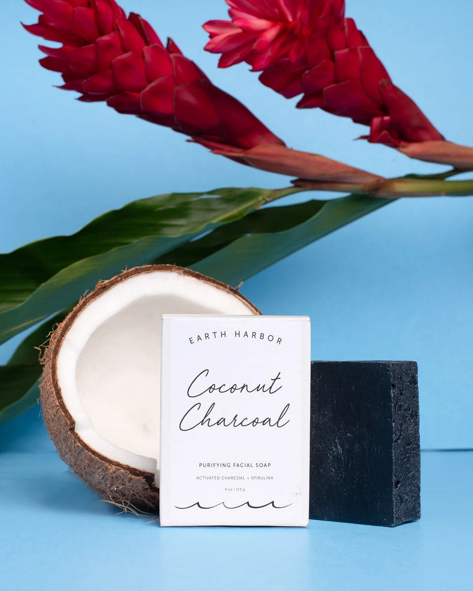 Earth Harbor Coconut Charcoal Facial Soap