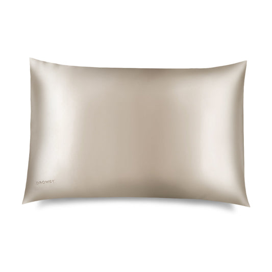 Drowsy Dusty Gold Silk Pillowcase