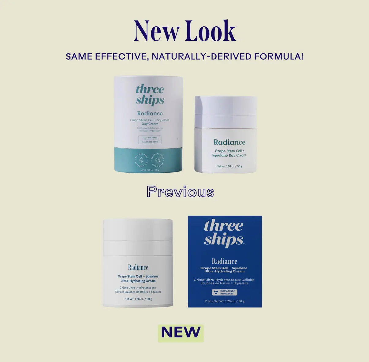 Three Ships Radiance Grape Stem Cell + Squalane Day Cream