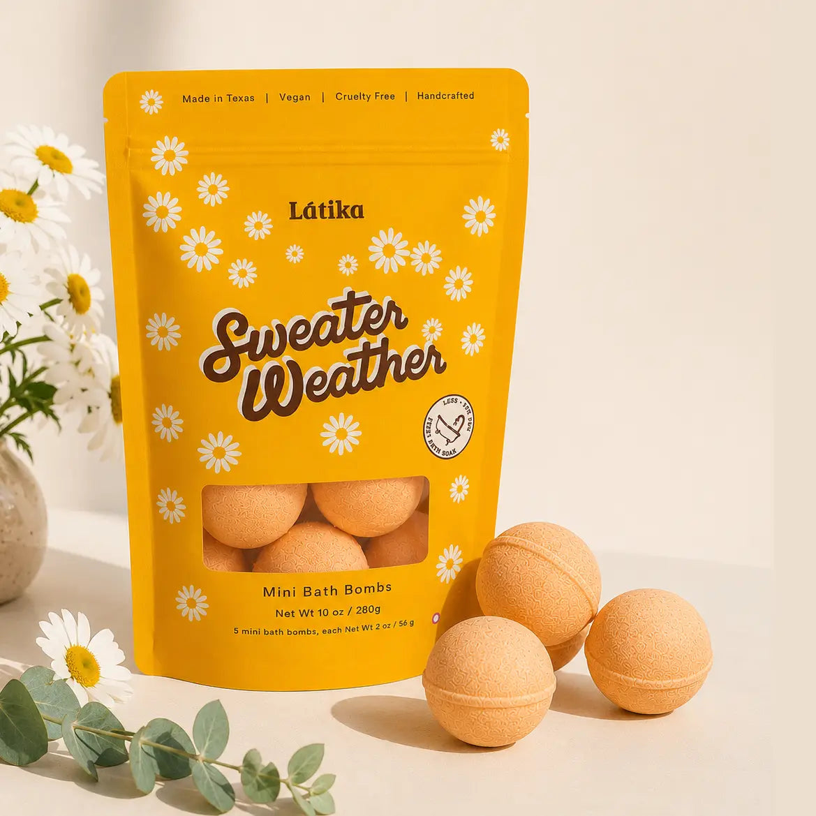 Latika - Fall Mini Bath Bombs - Sweater Weather, Fig & Amber