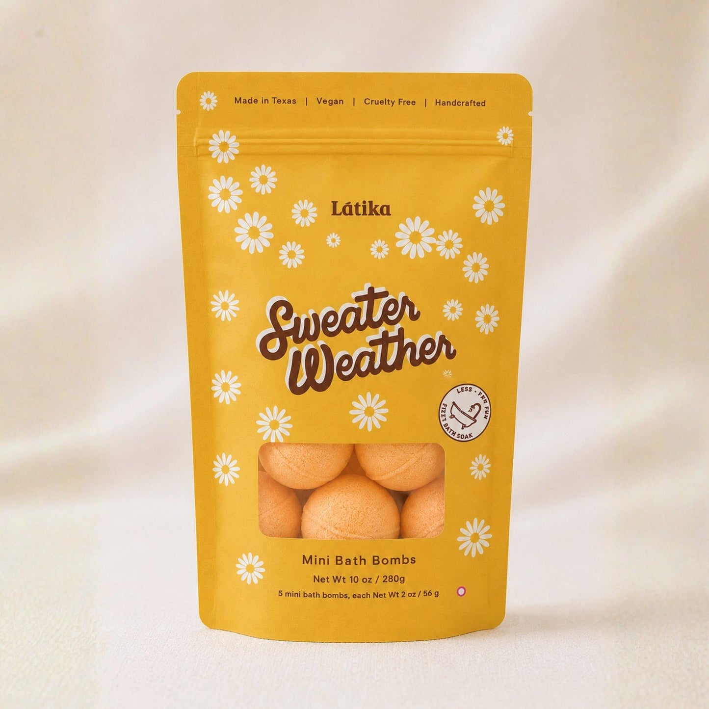 Latika - Fall Mini Bath Bombs - Sweater Weather, Fig & Amber
