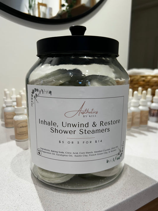Inhale, Unwind & Restore Shower Steamer by ABK