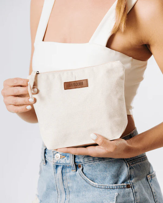 Sand Cloud Patnem Zipper Pouch | Natural