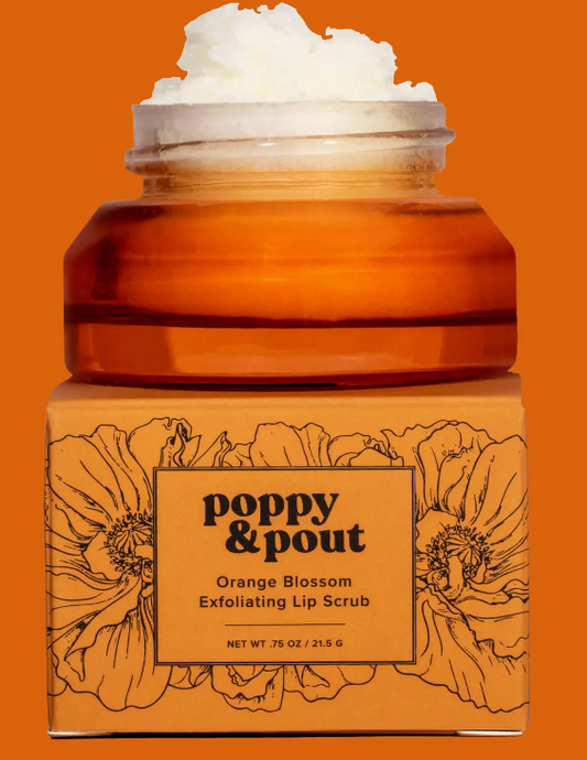 Poppy & Pout Lip Scrub - Orange Blossom