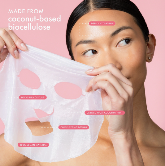 ESW Beauty Strawberry Coco Rosé Soothing Biocellulose Mocktail Mask