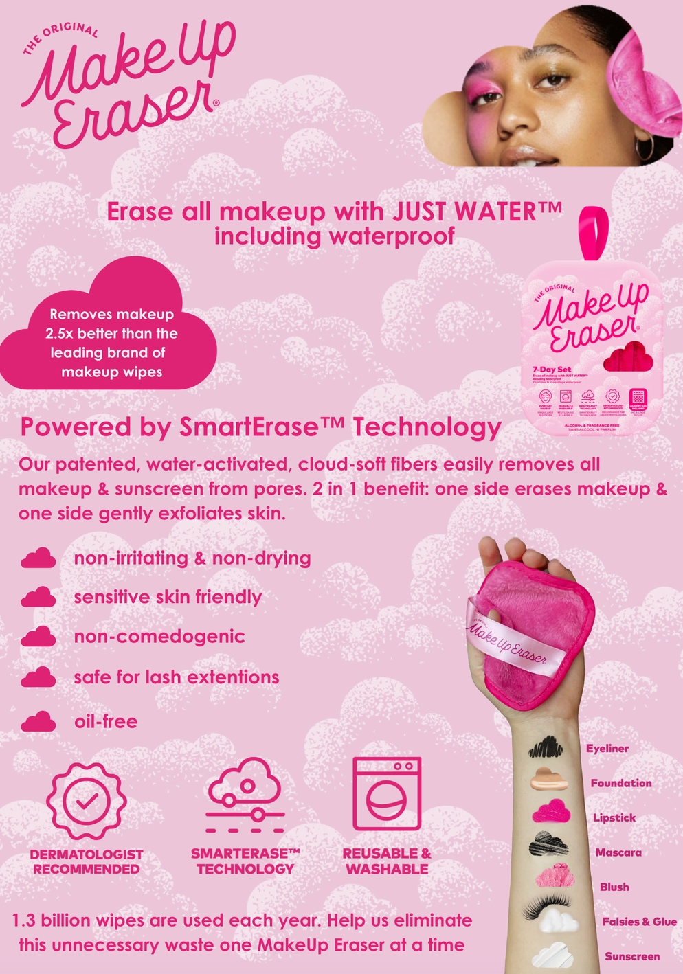 Makeup Eraser - Love Ruby Red MakeUp Eraser Pro