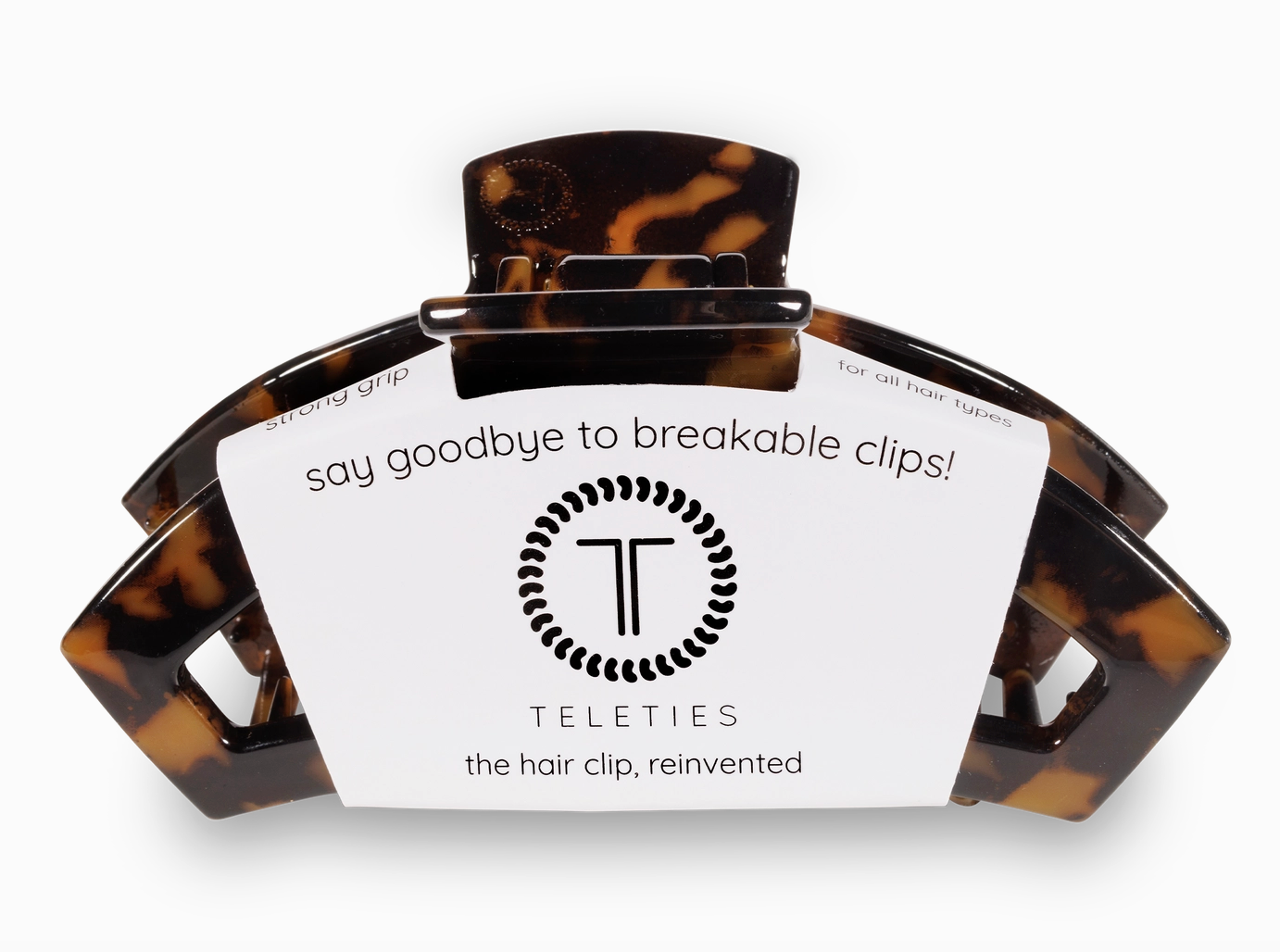 Teleties Open Claw Clip - Tortoise