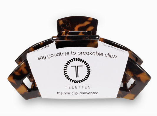 Teleties Open Claw Clip - Tortoise