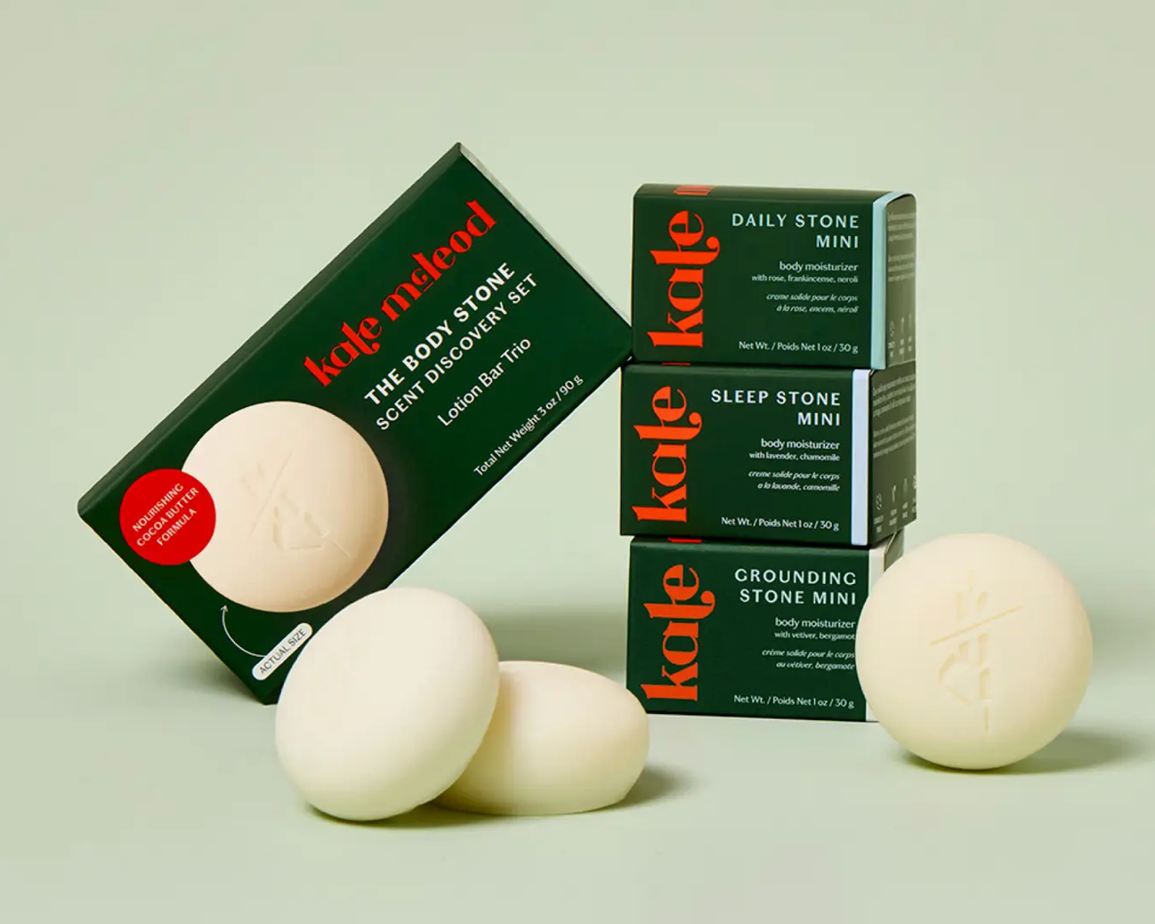 Kate McLeod - The Scent Discovery Set of 3 Mini Body Stones