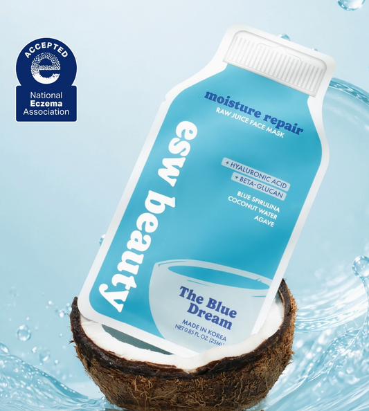 Blue Spirulina Coconut Water Agave Sheet Mask