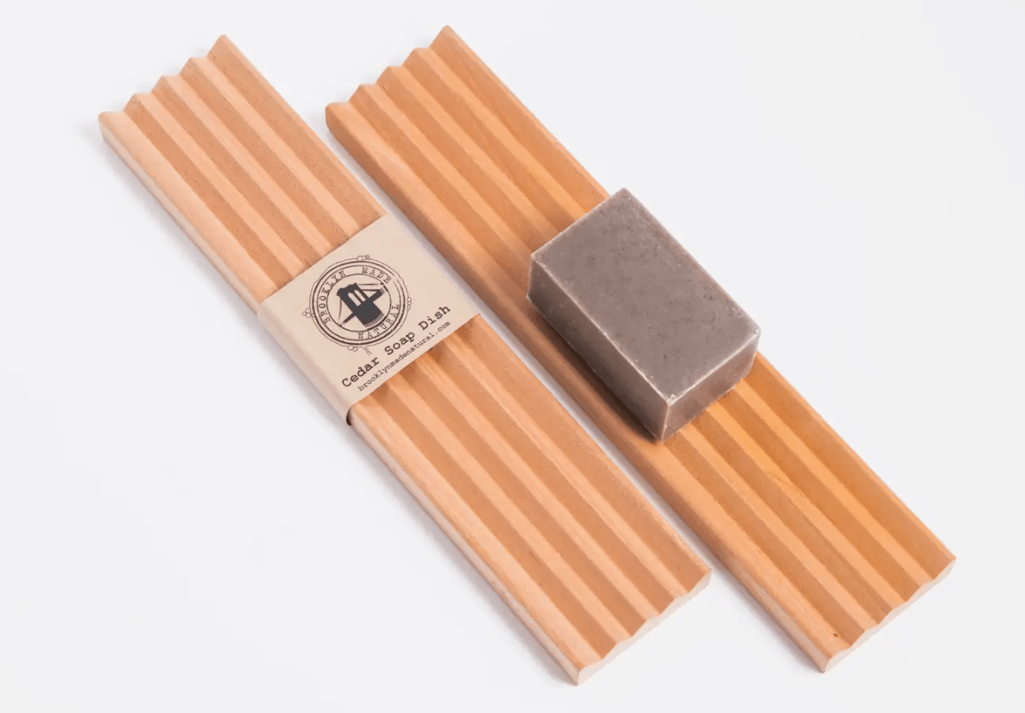 Brooklyn Made Natural Extra Long Cedar Wood Soap Dish "13 - Aesthetics By Kell