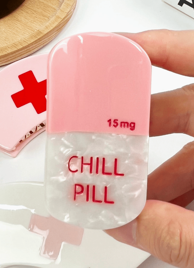 Chill Pill Acetate Claw Clip - Aesthetics By Kell