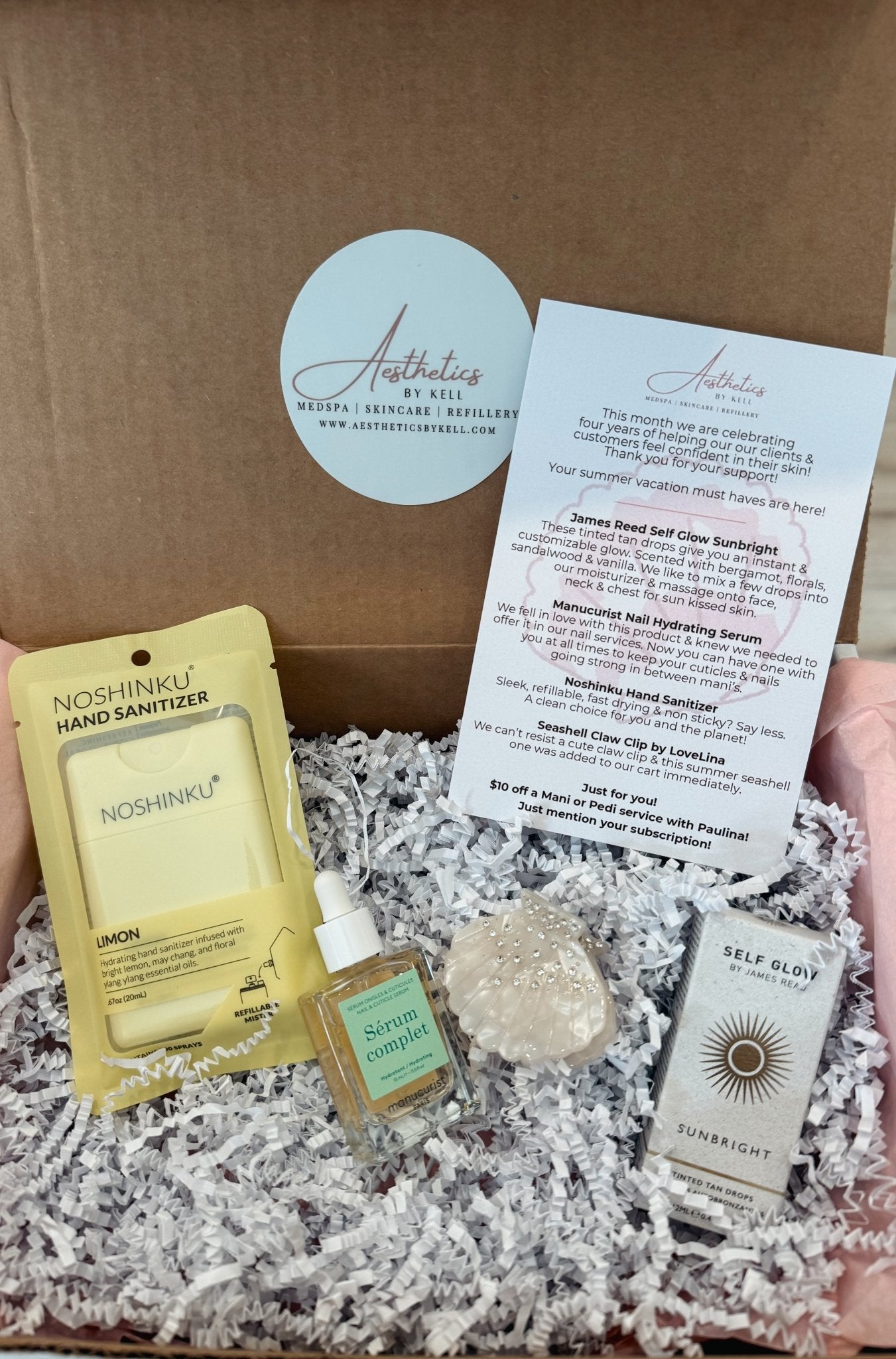 Clean Beauty Subscription Box - July - Aesthetics By Kell