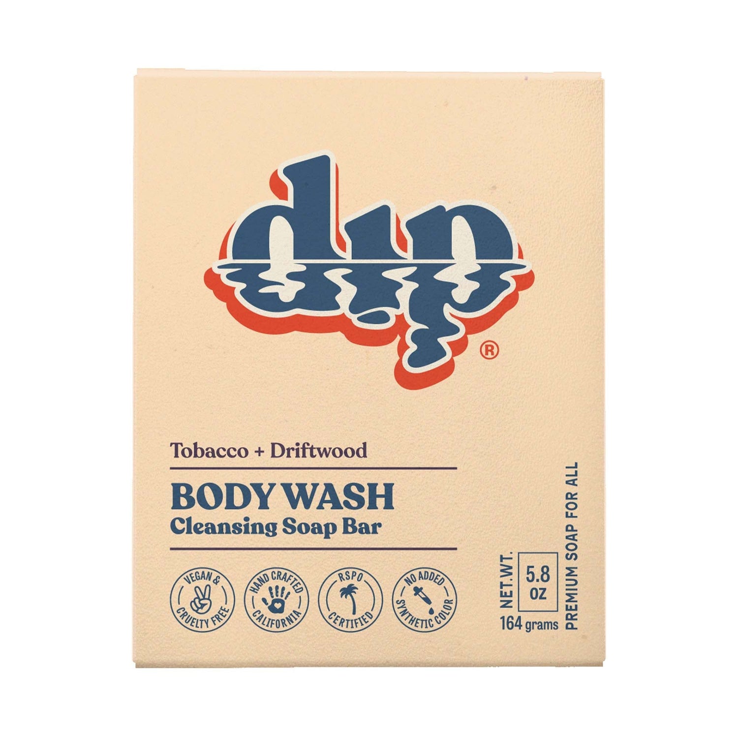 Dip Body Wash Cleansing Soap Bar - Tobacco & Driftwood - Aesthetics By Kell