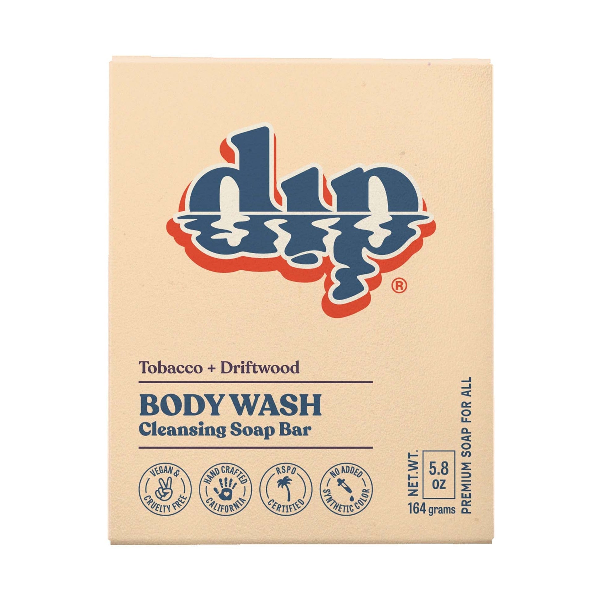 Dip Body Wash Cleansing Soap Bar - Tobacco & Driftwood - Aesthetics By Kell