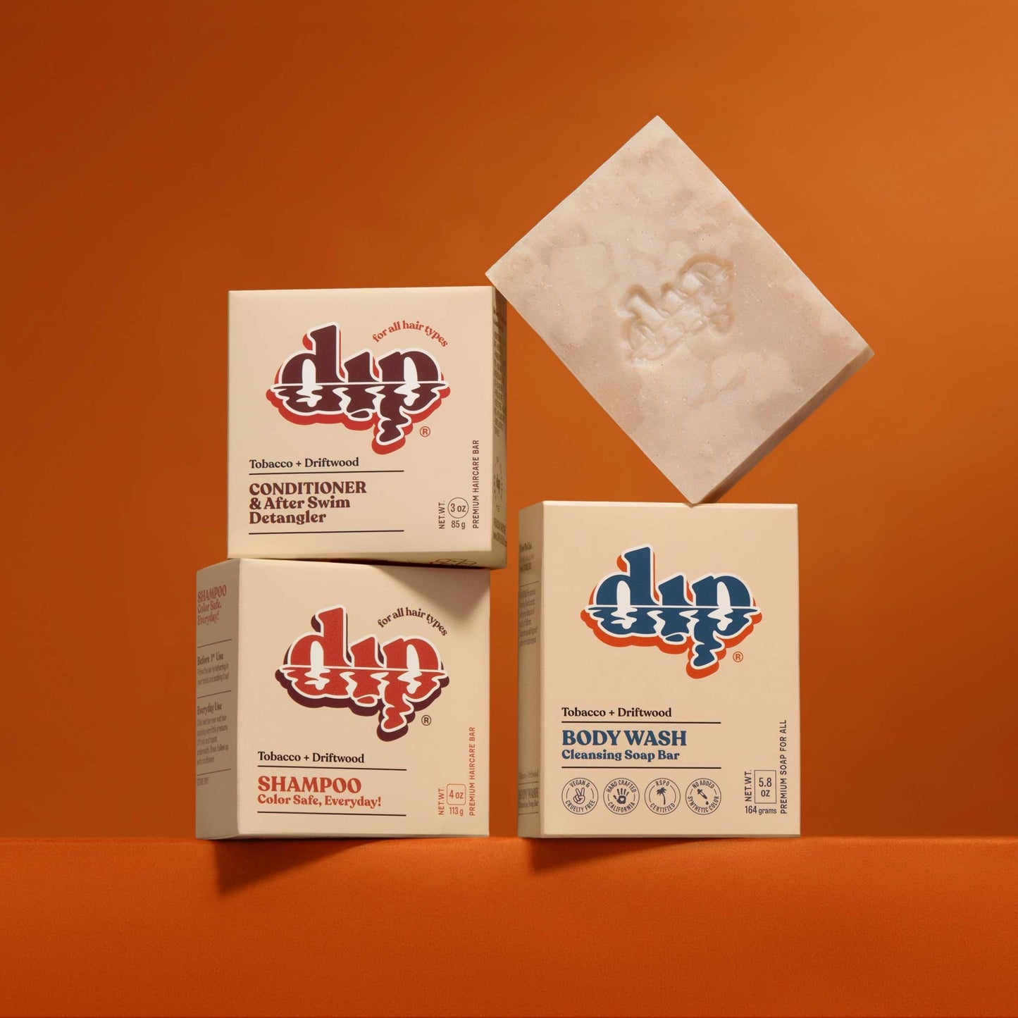 Dip Body Wash Cleansing Soap Bar - Tobacco & Driftwood - Aesthetics By Kell