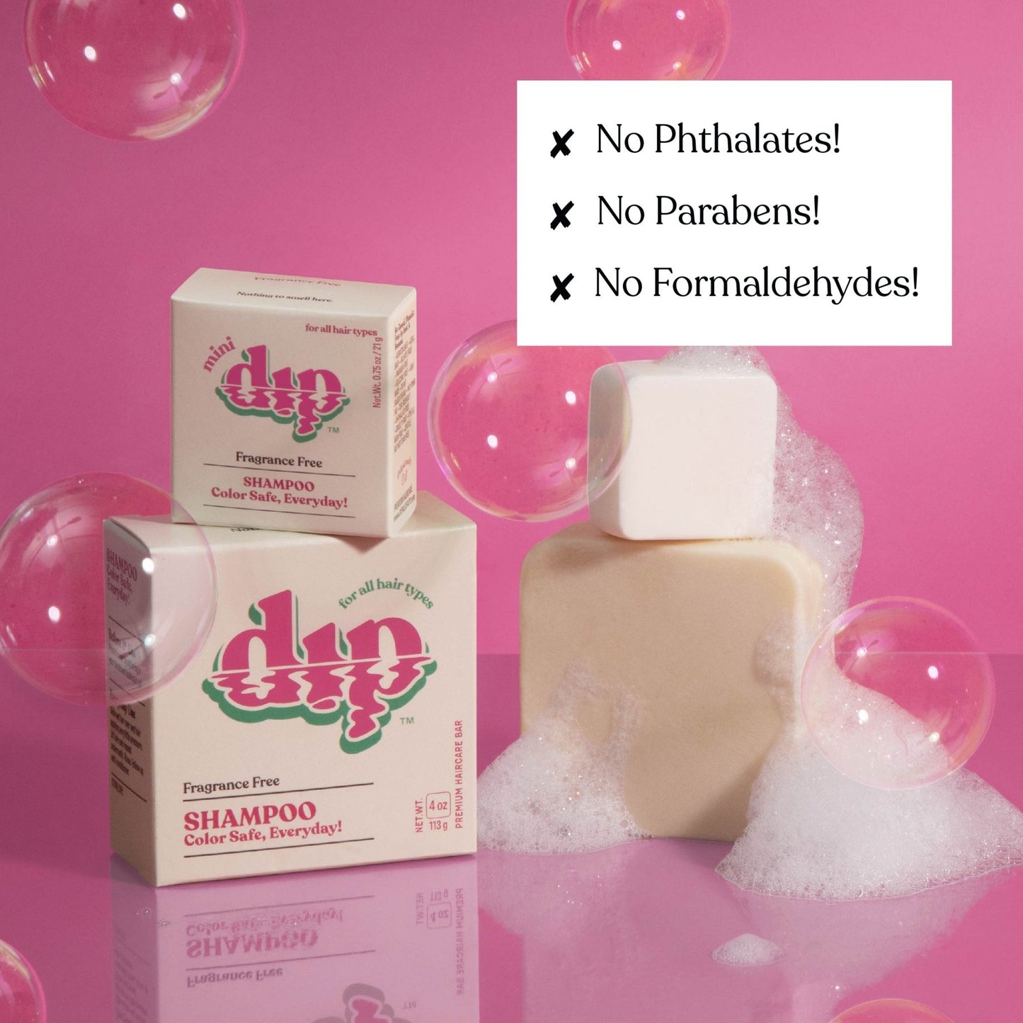 Dip Color Safe Shampoo Bar for Every Day - Fragrance Free - Aesthetics By Kell