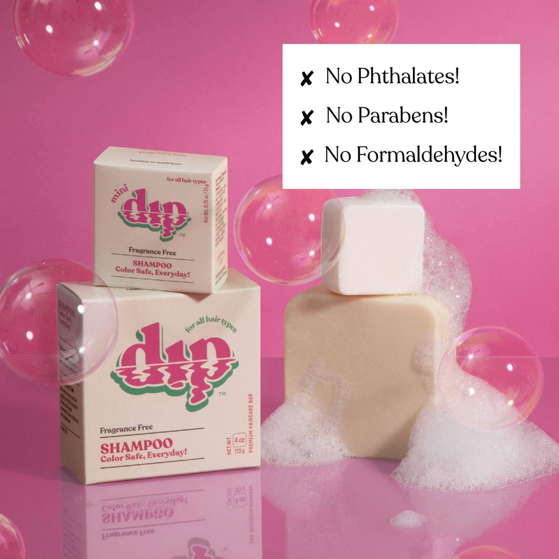 Dip Color Safe Shampoo Bar for Every Day - Fragrance Free - Aesthetics By Kell