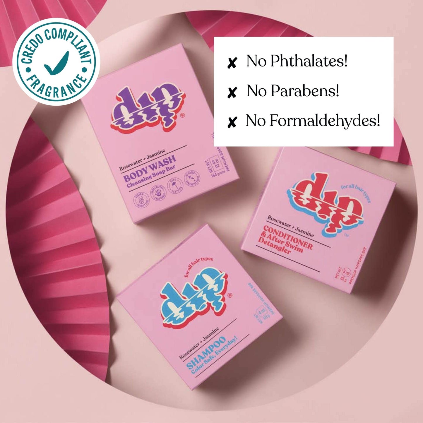 Dip Color Safe Shampoo Bar for Every Day - Rosewater & Jasmine - Aesthetics By Kell