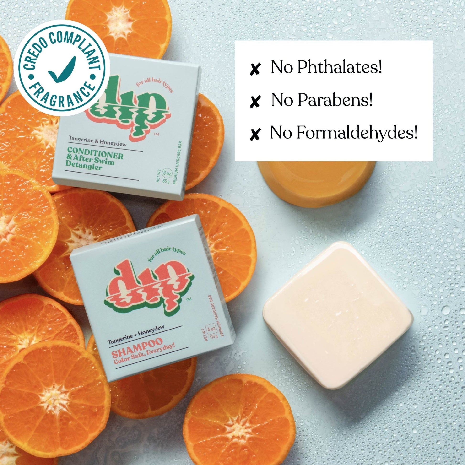 Dip Color Safe Shampoo Bar for Every Day - Tangerine & Honeydew - Aesthetics By Kell