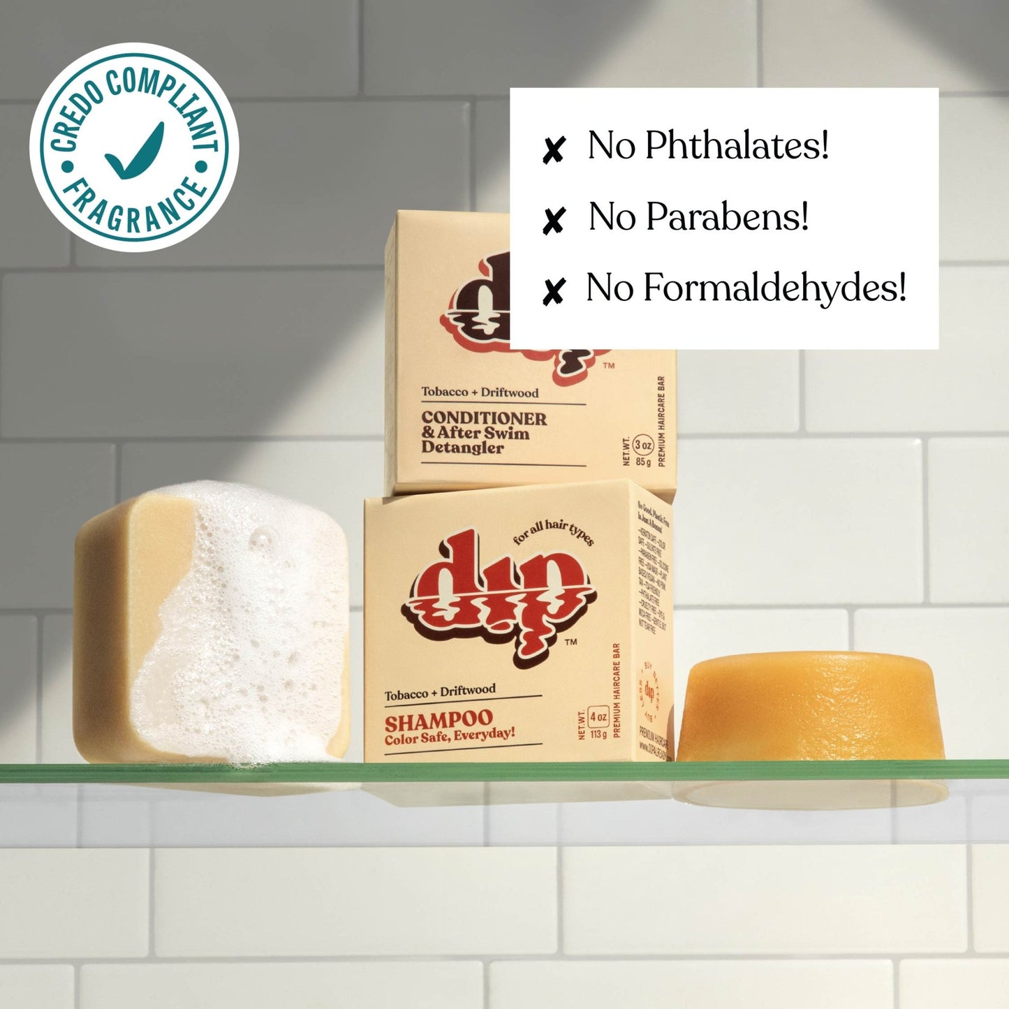 Dip Color Safe Shampoo Bar for Every Day - Tobacco & Driftwood - Aesthetics By Kell