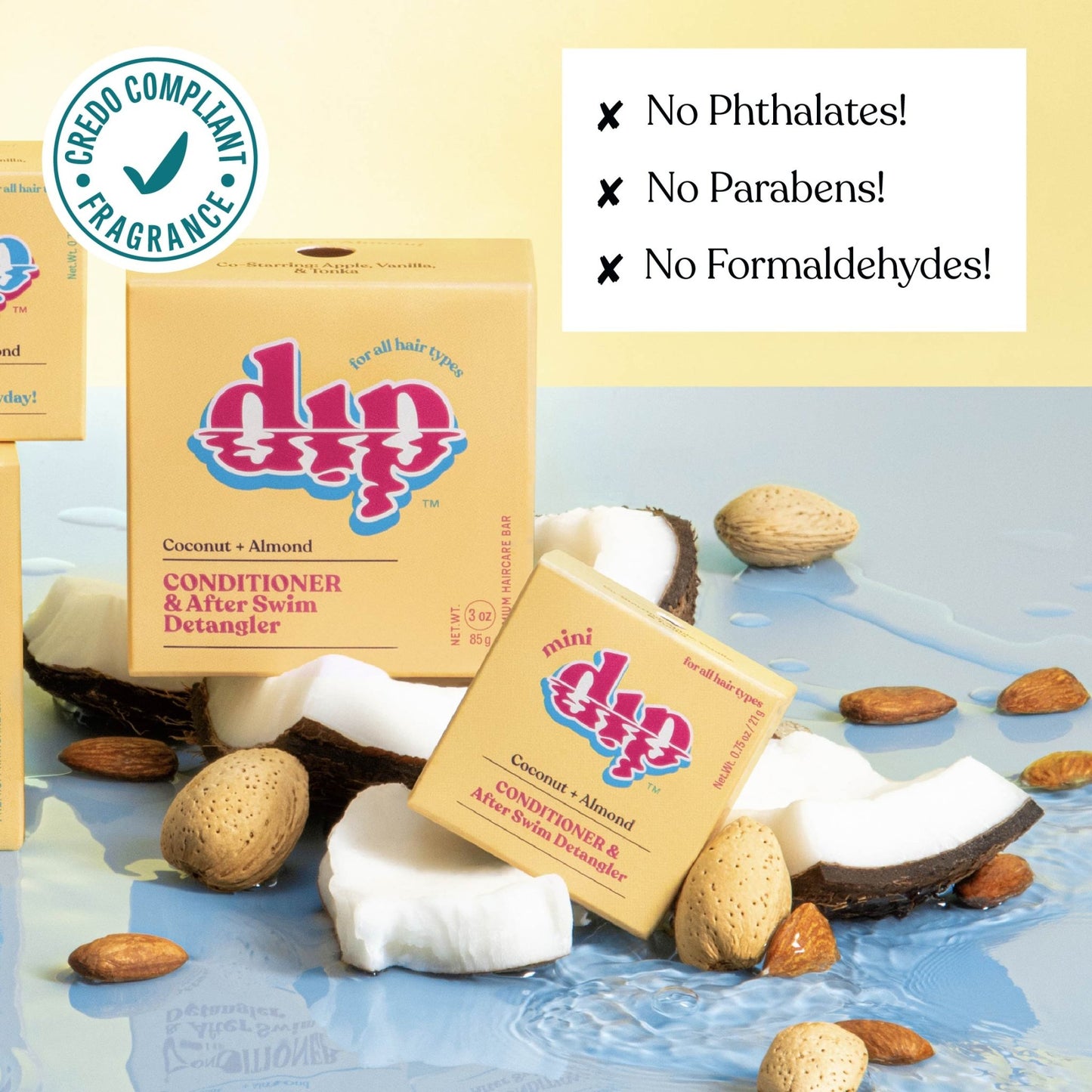 Dip Conditioner Bar & After Swim Detangler - Coconut & Almond - Aesthetics By Kell