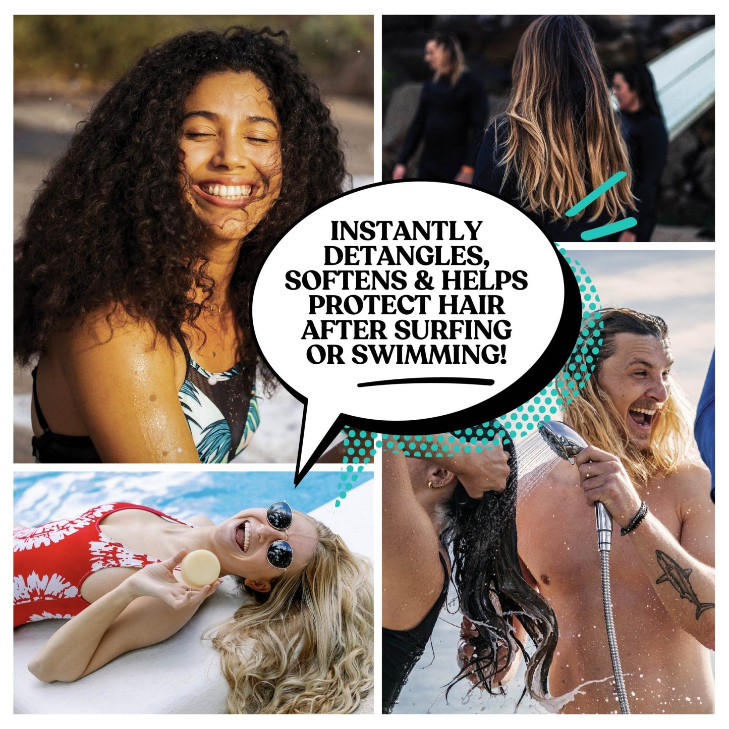 Dip Conditioner Bar & After Swim Detangler - Coconut & Almond - Aesthetics By Kell