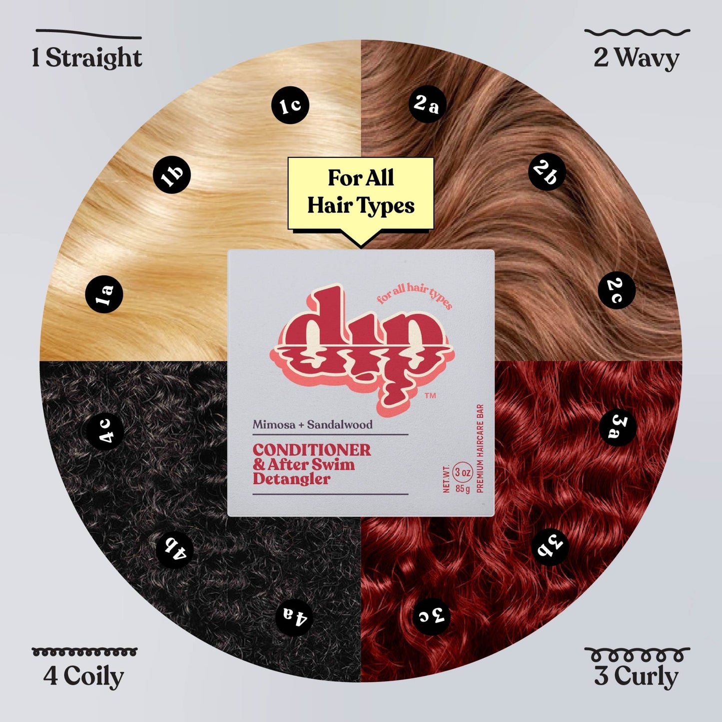 Dip Conditioner Bar & After Swim Detangler - Mimosa & Sandalwood - Aesthetics By Kell