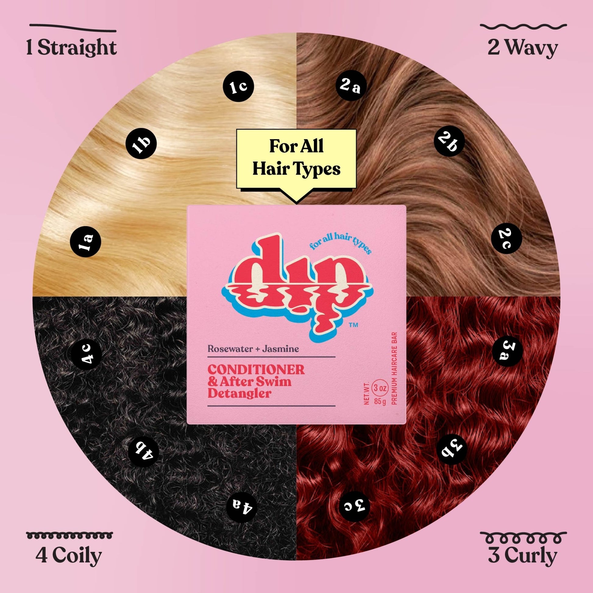 Dip Conditioner Bar & After Swim Detangler - Rosewater & Jasmine - Aesthetics By Kell