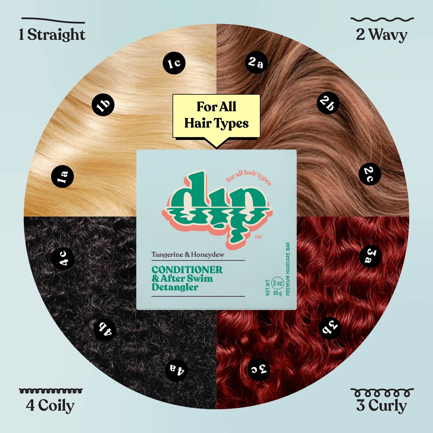 Dip Conditioner Bar & After Swim Detangler - Tangerine & Honeydew - Aesthetics By Kell