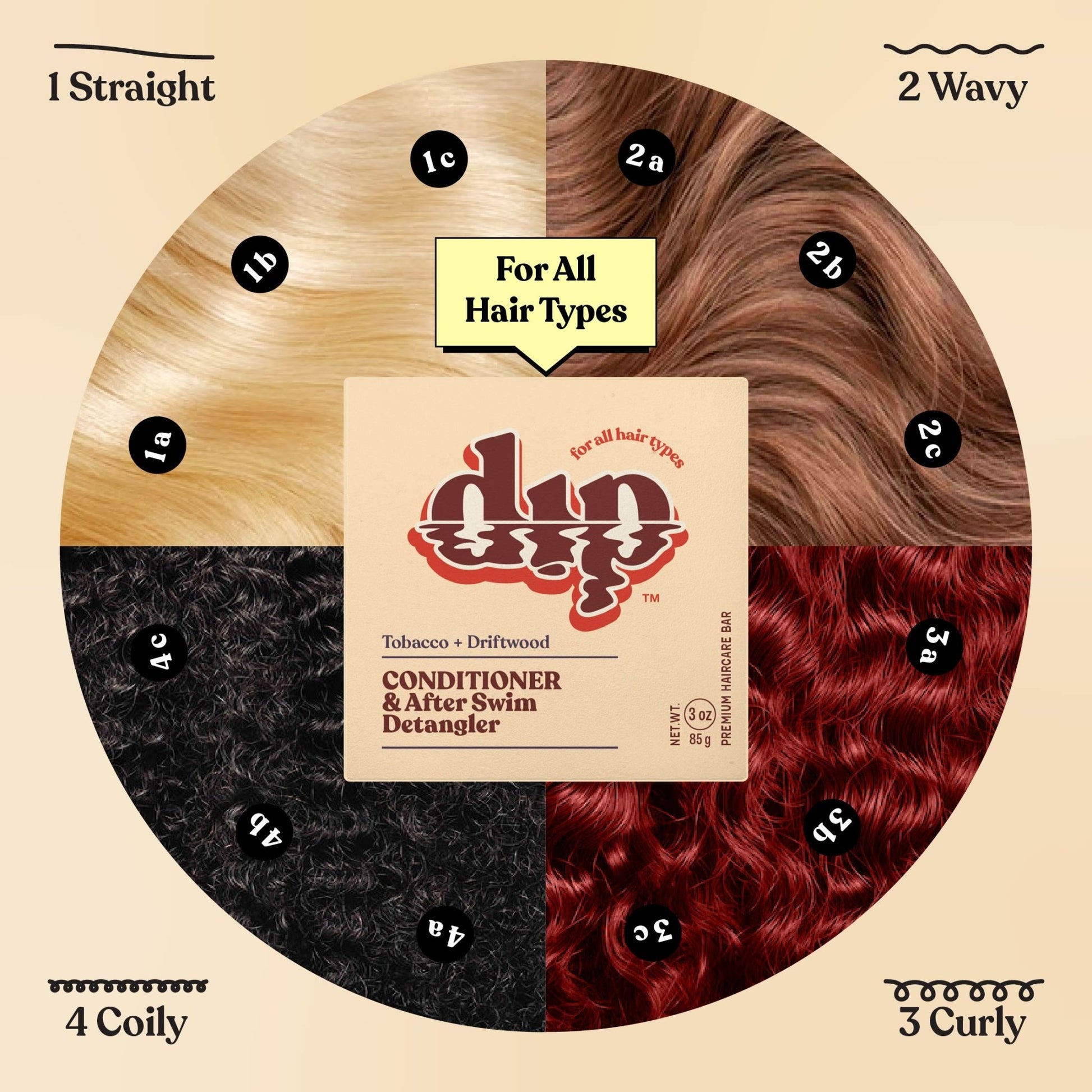 Dip Conditioner Bar & After Swim Detangler - Tobacco & Driftwood - Aesthetics By Kell