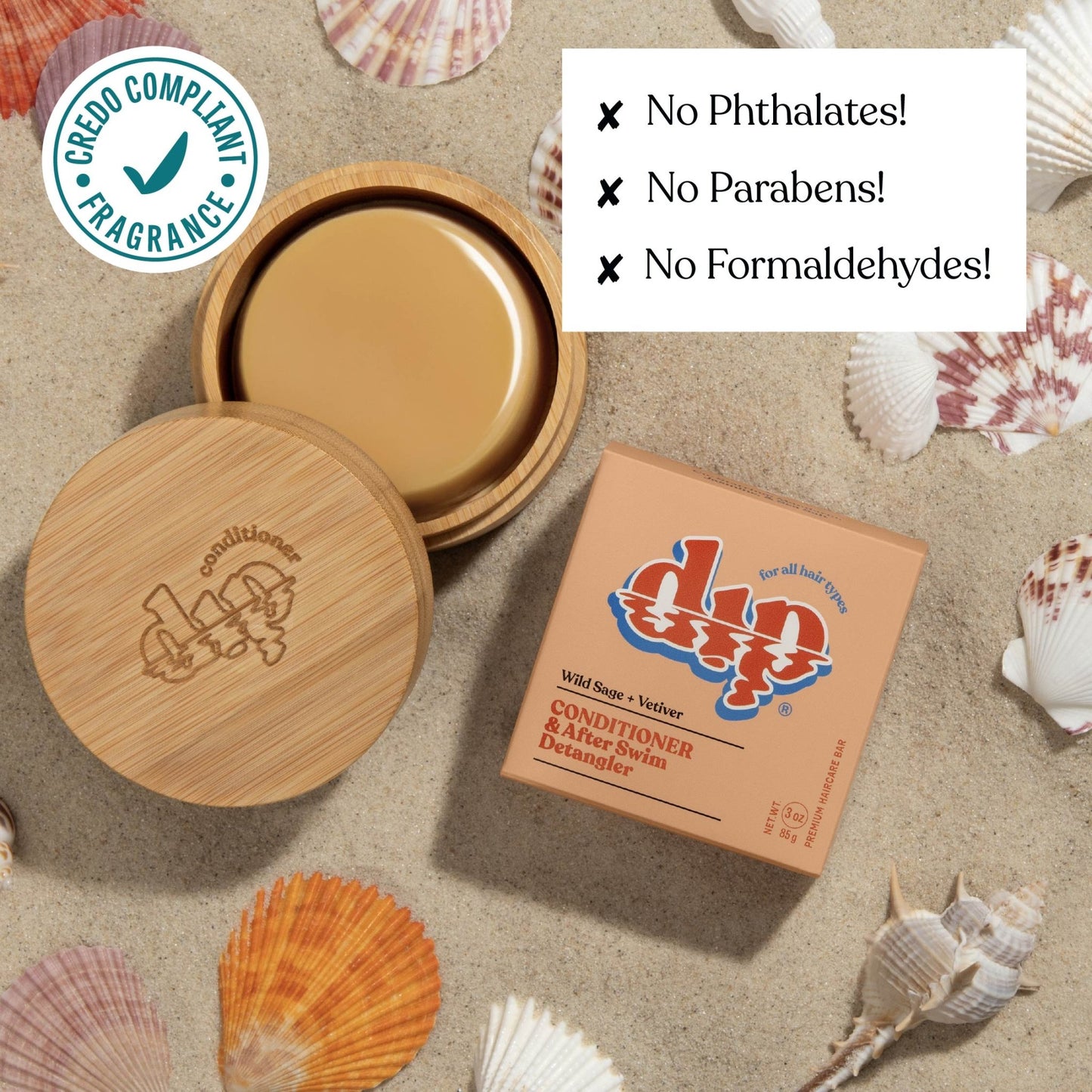 Dip Conditioner Bar & After Swim Detangler - Wild Sage & Vetiver - Aesthetics By Kell