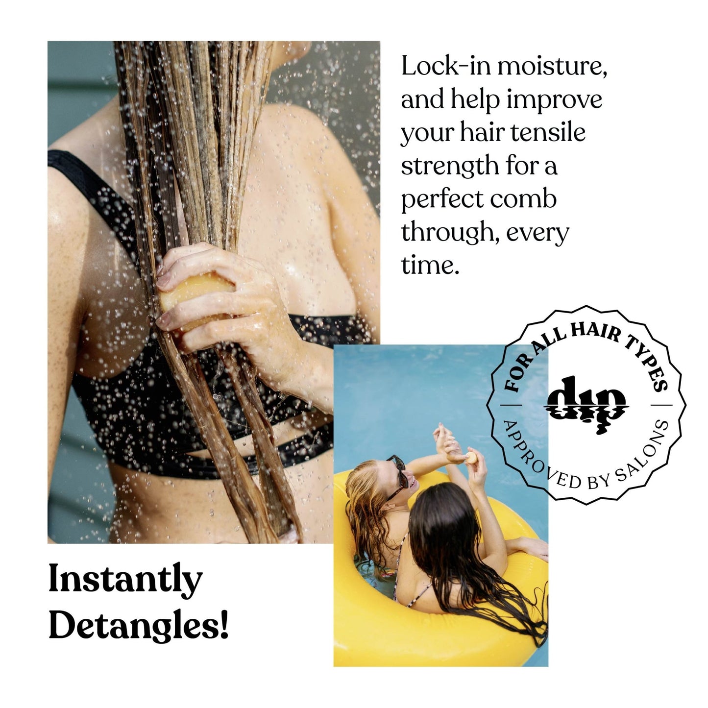 Dip Conditioner Bar & After Swim Detangler - Wild Sage & Vetiver - Aesthetics By Kell