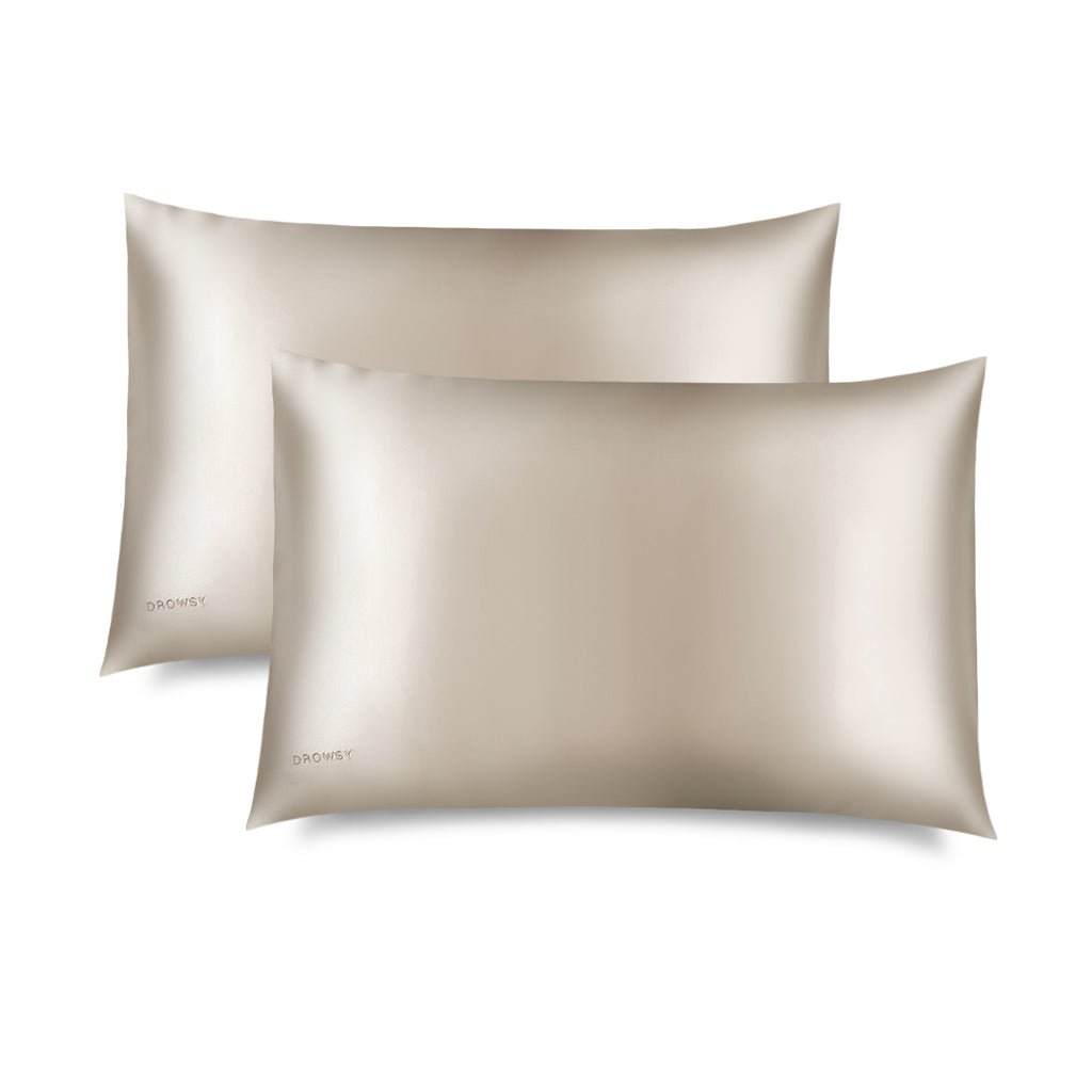 Drowsy Dusty Gold Silk Pillowcase - Aesthetics By Kell