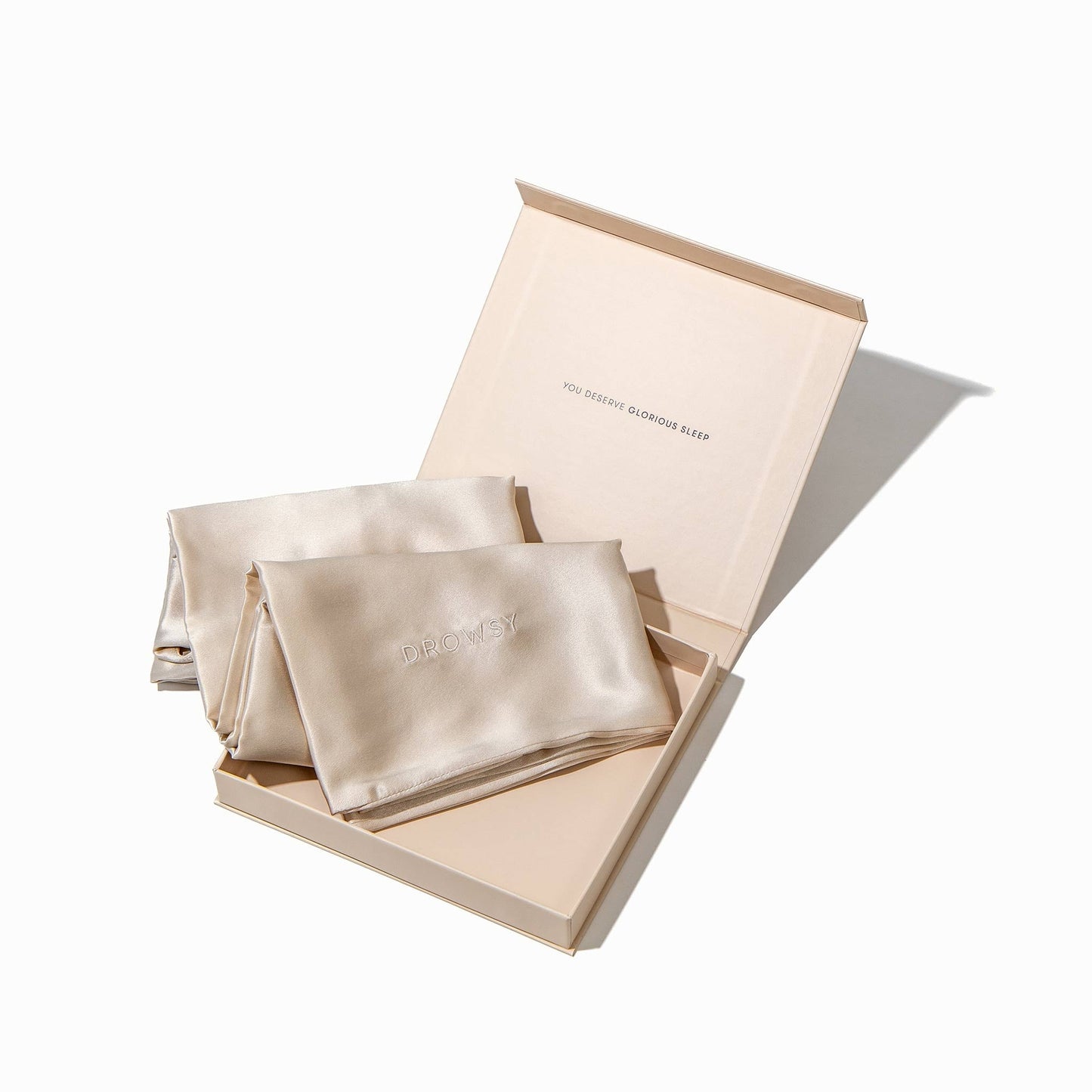 Drowsy Dusty Gold Silk Pillowcase - Aesthetics By Kell