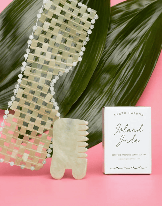 Earth Harbor - Island Jade Massaging Comb + Gua Sha - Aesthetics By Kell