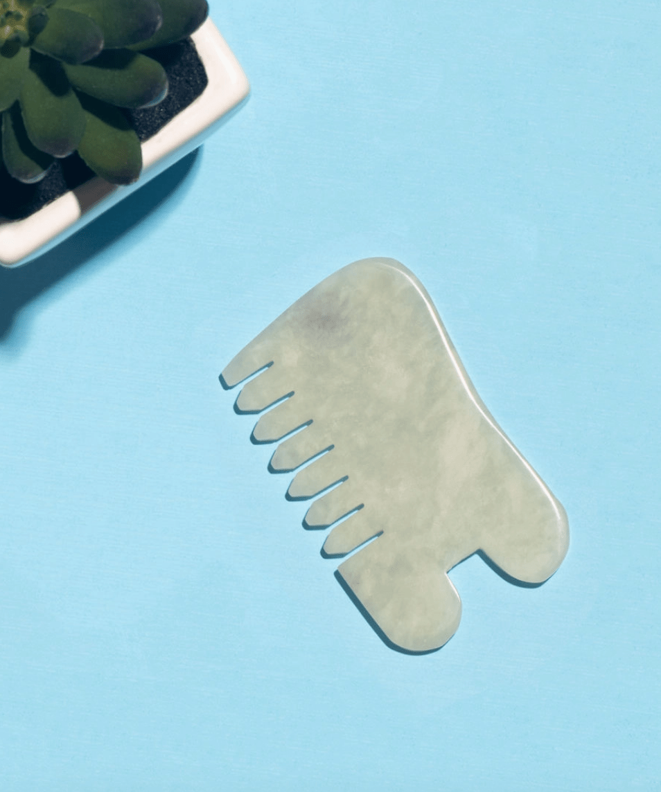 Earth Harbor - Island Jade Massaging Comb + Gua Sha - Aesthetics By Kell