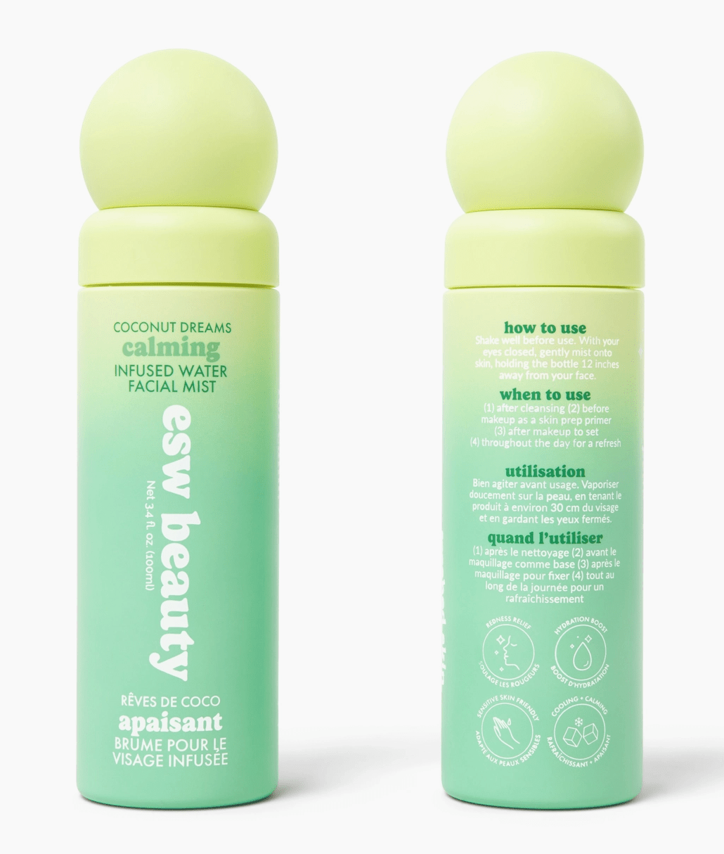 ESW Coconut Dreams Calming Infused Water Facial Mist - Aesthetics By Kell