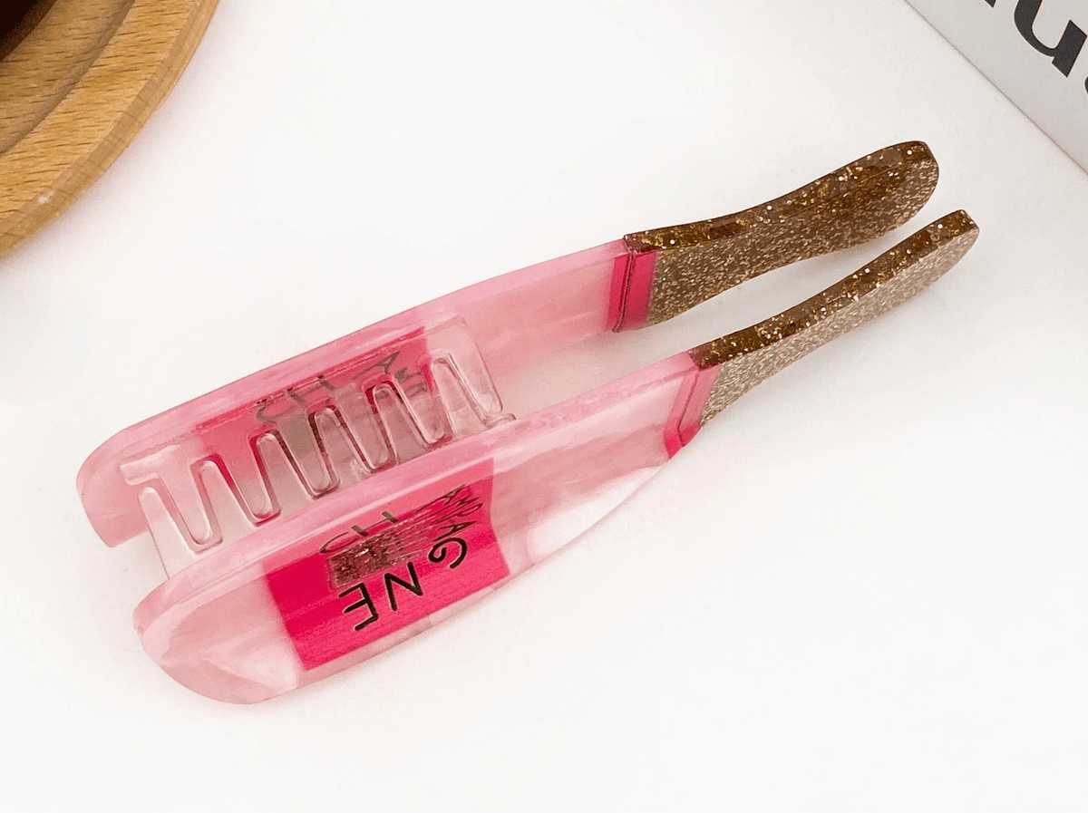 Glitter Champagne Bottle Acetate Claw Clip - Aesthetics By Kell
