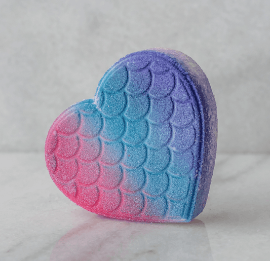 Green Bubble Gorgeous - Mermaid Heart Bath Bomb - Aesthetics By Kell