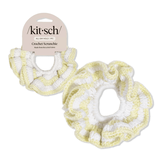 Kitsch - Crochet Scrunchie - Butter Yellow - Aesthetics By Kell