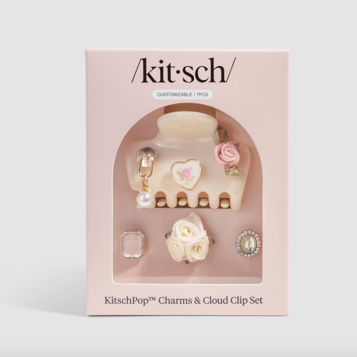 Kitsch - Kitschpop™️ Cloud Clip 7pc Set Vintage - Pearlized Cream - Aesthetics By Kell