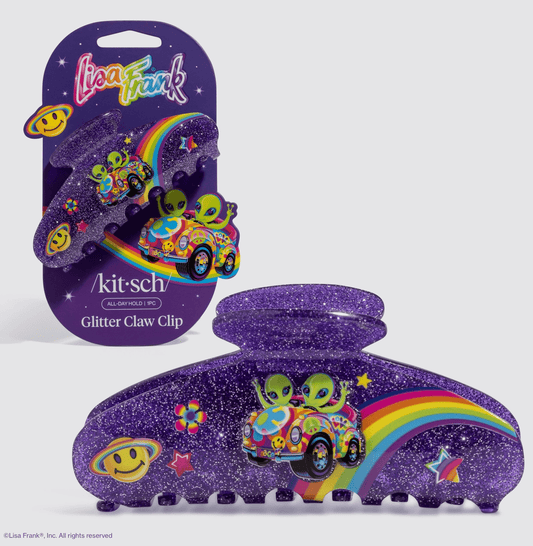 Kitsch Lisa Frank X Kitsch Glitter Claw Clip in Zoomer™ & Zorbit™ - Aesthetics By Kell