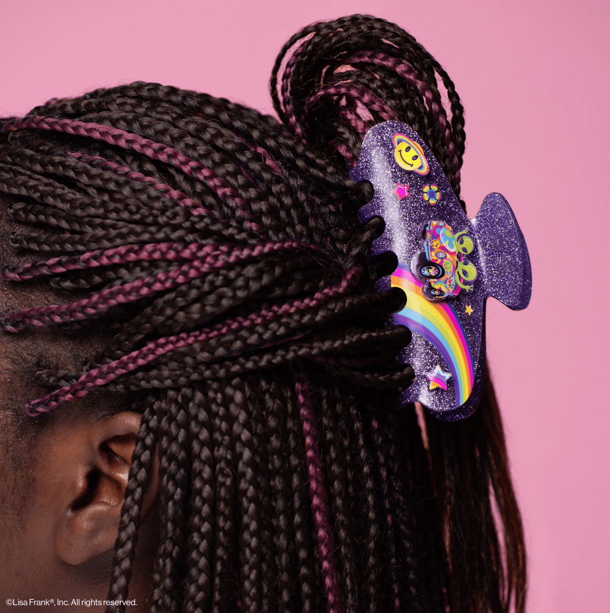 Kitsch Lisa Frank X Kitsch Glitter Claw Clip in Zoomer™ & Zorbit™ - Aesthetics By Kell
