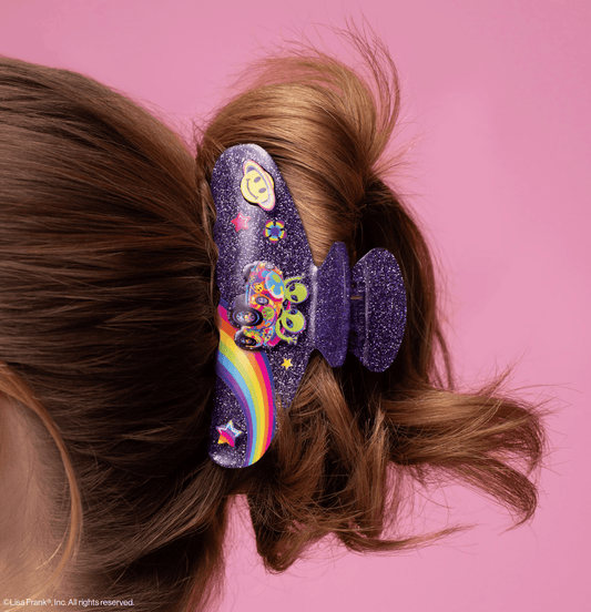 Kitsch Lisa Frank X Kitsch Glitter Claw Clip in Zoomer™ & Zorbit™ - Aesthetics By Kell
