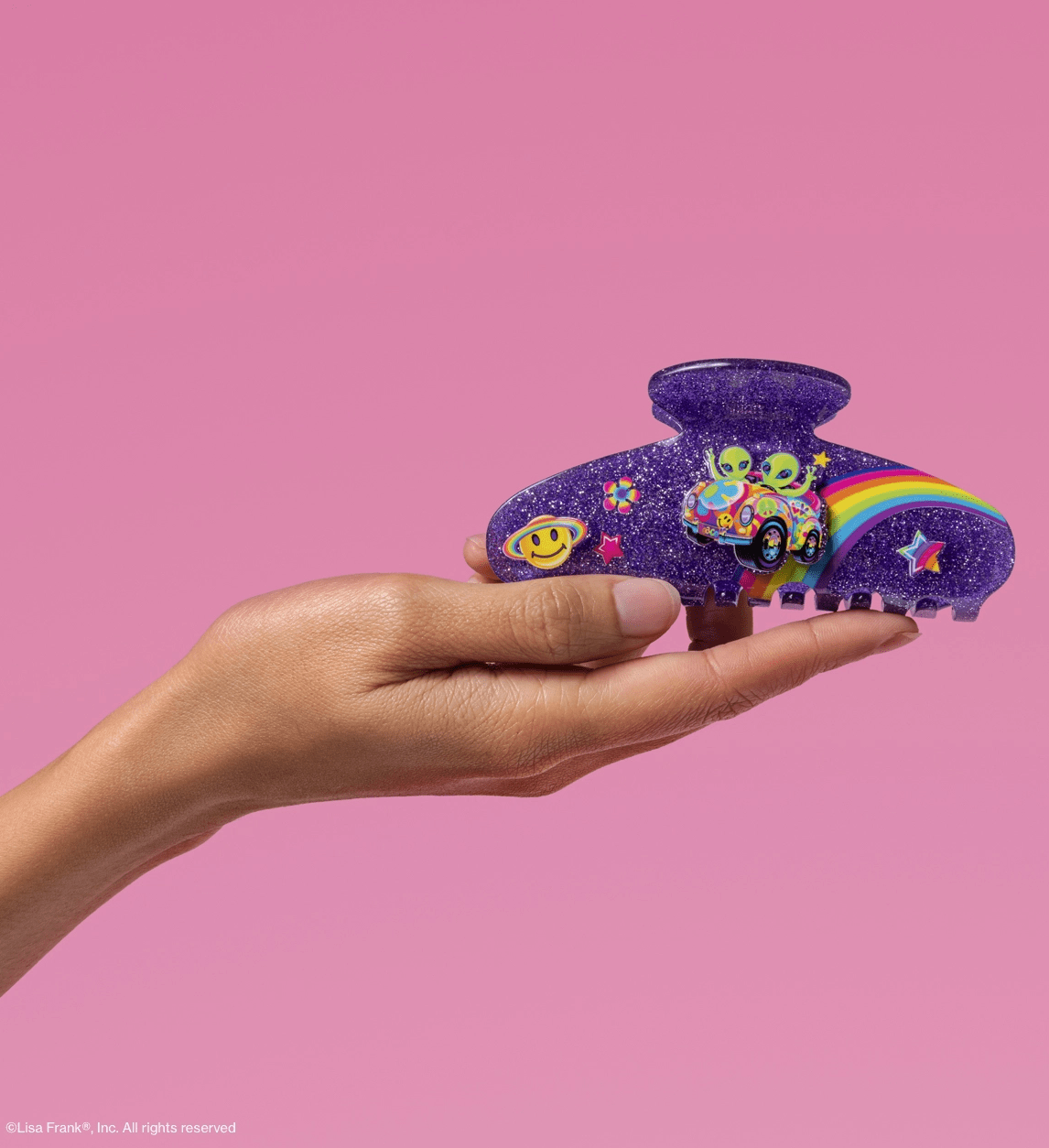 Kitsch Lisa Frank X Kitsch Glitter Claw Clip in Zoomer™ & Zorbit™ - Aesthetics By Kell